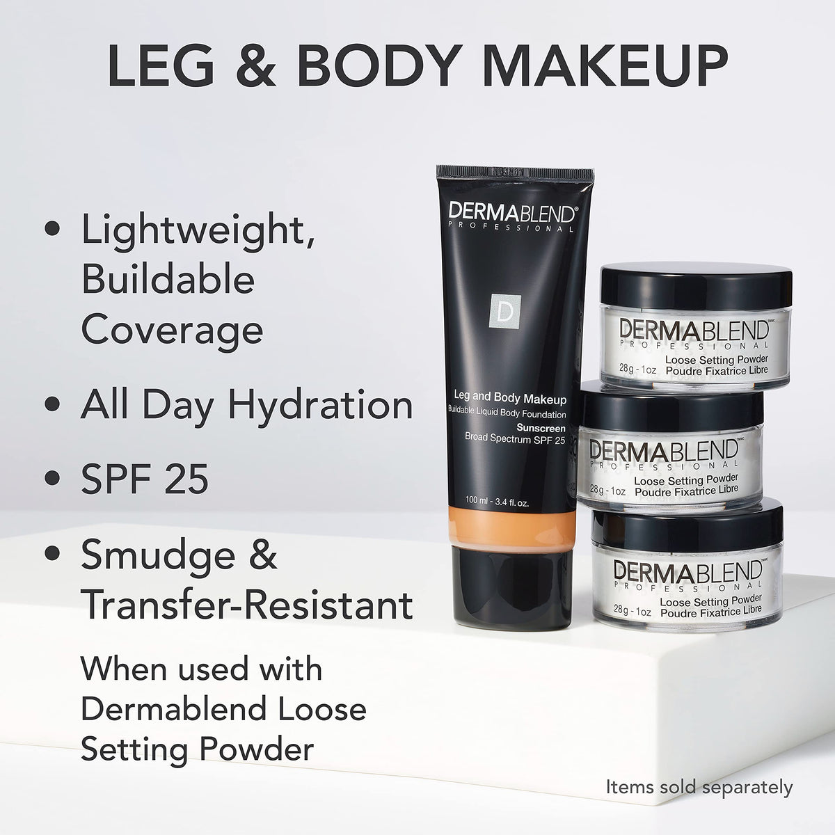 Dermablend texture swatch on skin shows smooth blendability