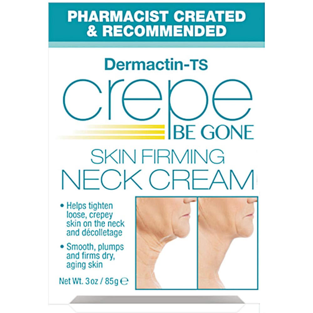 Dermactin used on décolletage in lifestyle shot showing lifted appearance