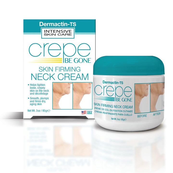 Dermactin jar front view showing neck cream for firmer skin benefits