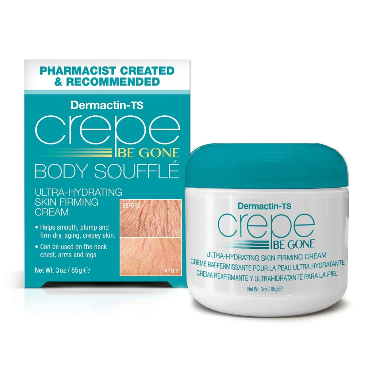 Dermactin whipped texture close-up illustrating creamy hydration benefit