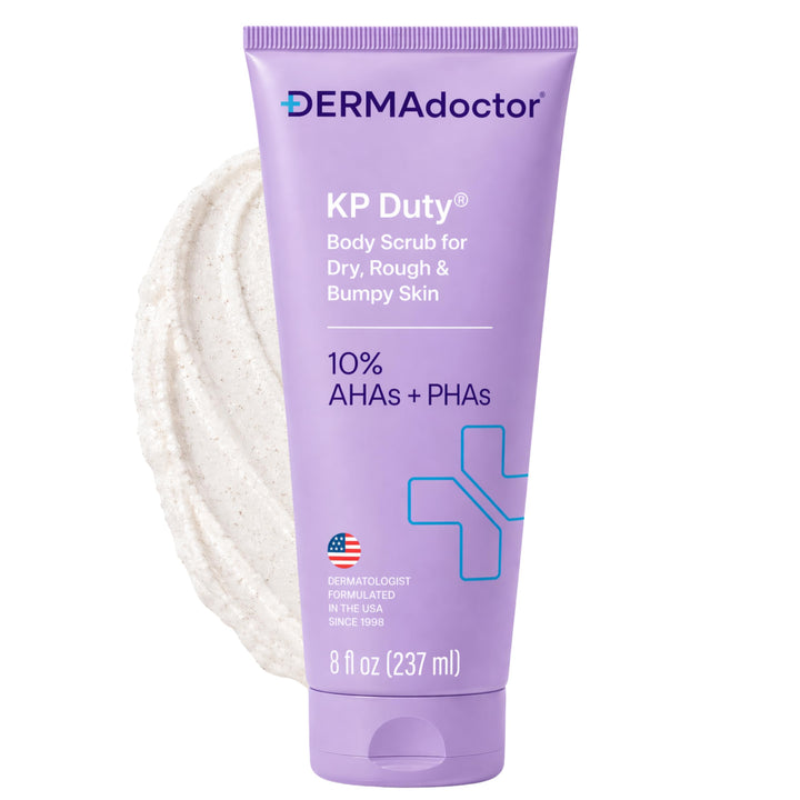 DERMAdoctor front bottle view showing product and clear benefits