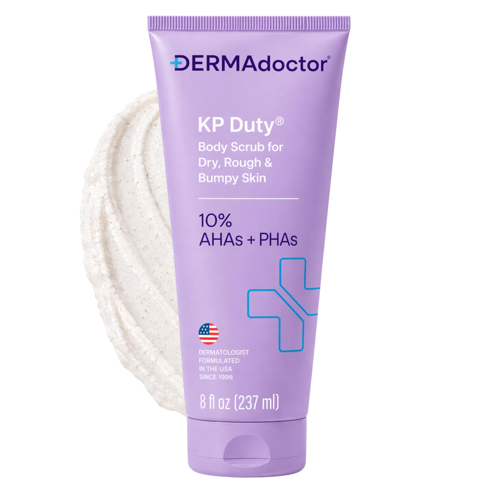 DERMAdoctor front bottle view showing product and clear benefits
