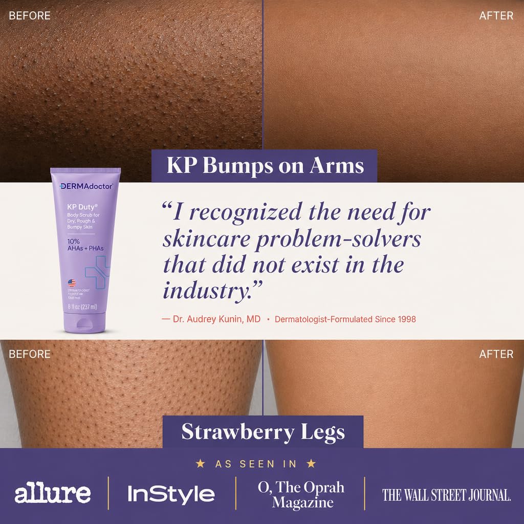 DERMAdoctor hand pouring scrub to show application ease and control