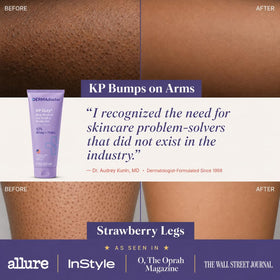 DERMAdoctor hand pouring scrub to show application ease and control