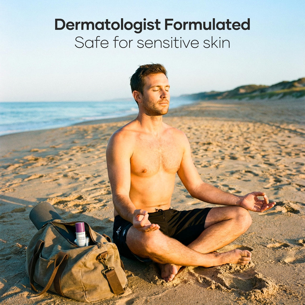 DERMAdoctor product label close-up highlighting hypoallergenic ingredients