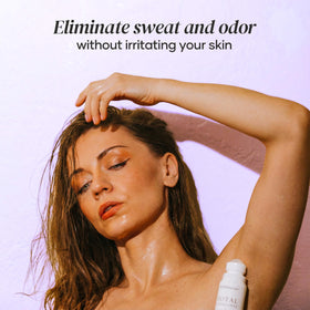 DERMAdoctor 3.04 oz roll-on held in hand showing travel-friendly size