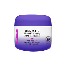 Derma E jar front view showing label and clean packaging benefits