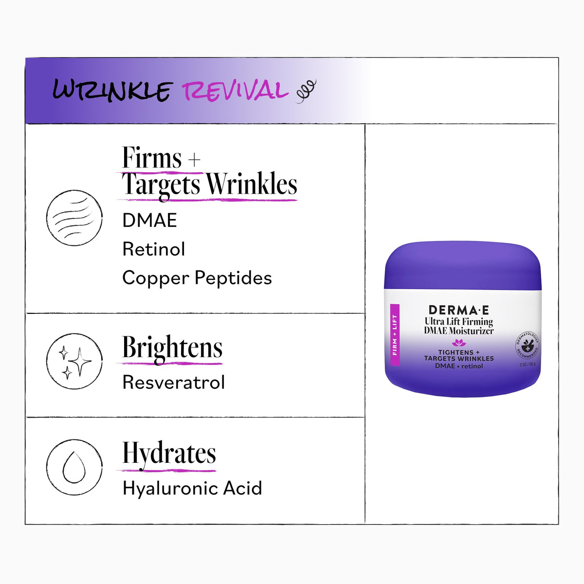 Derma E open jar revealing creamy consistency for deep nourishment