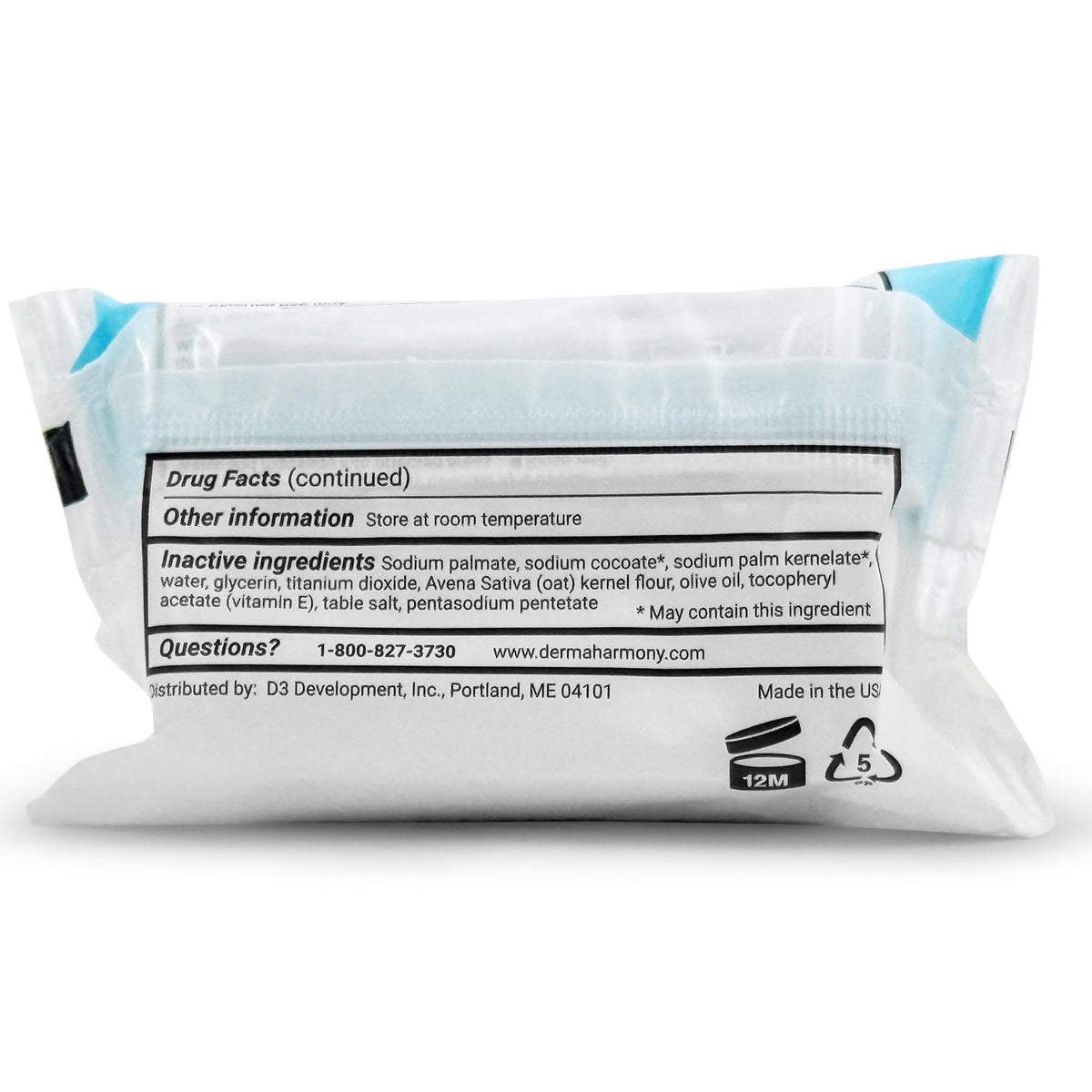 Dermaharmony bar on bathroom shelf suggesting daily use for sensitive skin