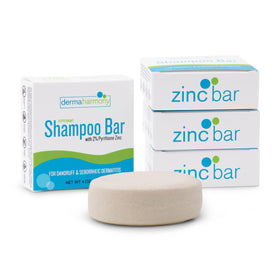 Dermaharmony shampoo bar used in shower showing refreshing peppermint wash benefits