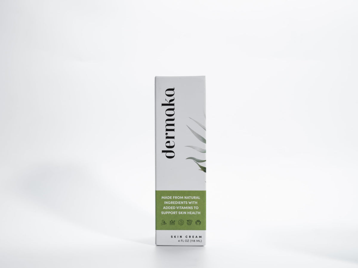Dermaka cream applied on hands demonstrating quick absorption benefit