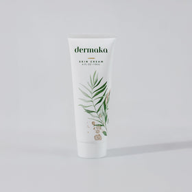 Dermaka cream texture close-up showing smooth, non-greasy finish