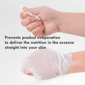 DERMAL mask in hand to show scale and single-use portability benefit