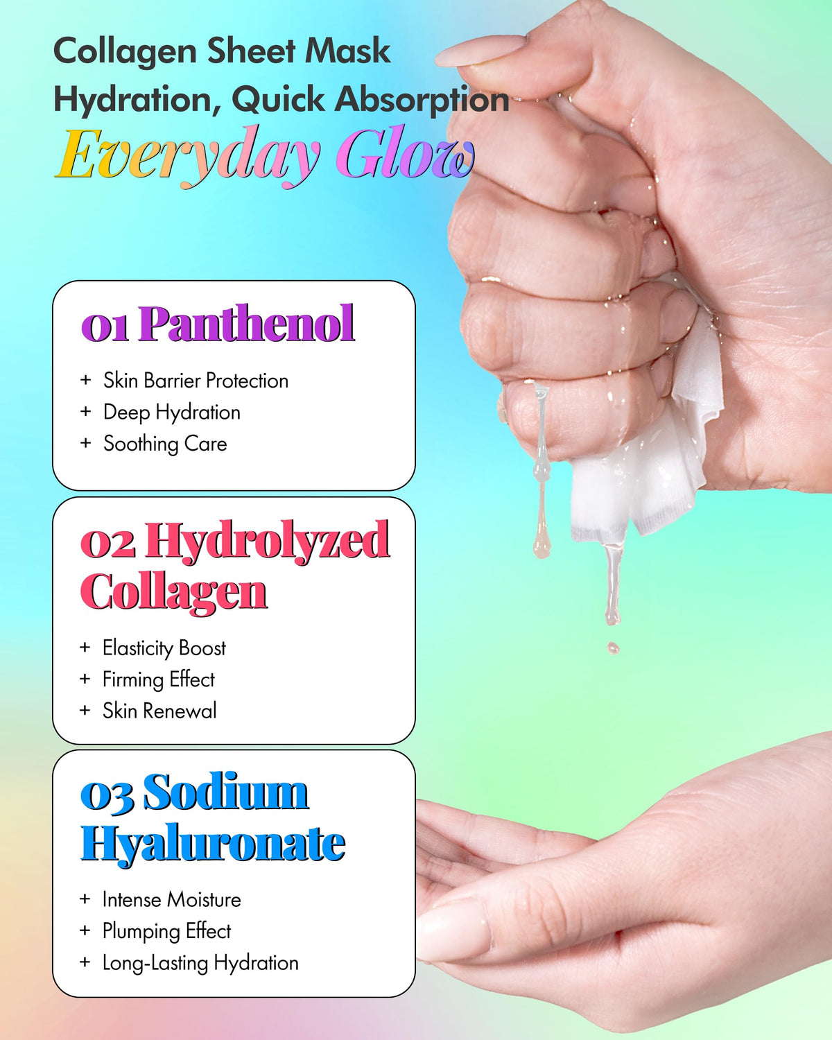 DERMAL ingredient label close-up displaying key actives for clarity
