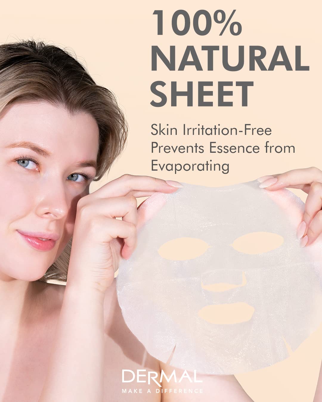 DERMAL ingredient collage with collagen and hyaluronate for visible nourishment