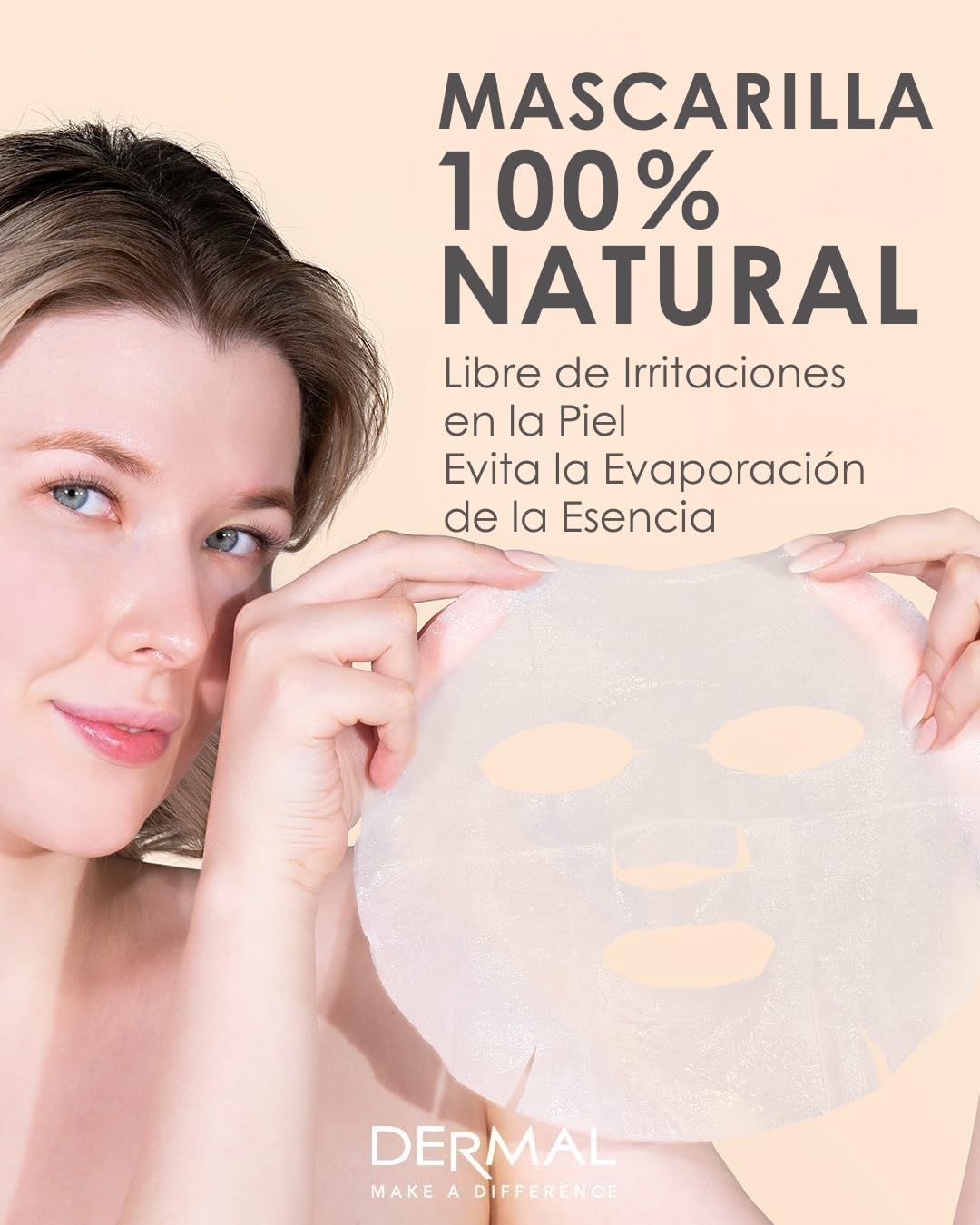 DERMAL ingredient label highlighting collagen and soothing botanicals