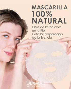 DERMAL ingredient label highlighting collagen and soothing botanicals