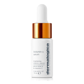 Dermalogica Biolumin-C Serum front view showing compact 0.34 fl oz bottle and product name