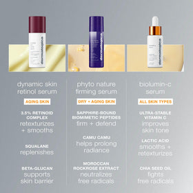 Lifestyle shot of glowing complexion after use of Dermalogica serum, represents brighter skin