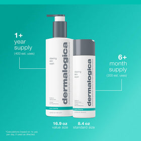 Dermalogica before and after texture sample highlighting smoother, less congested skin