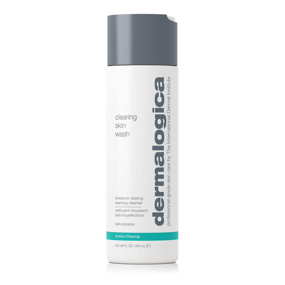 Dermalogica front packaging showing bottle and clear branding for easy shelf recognition