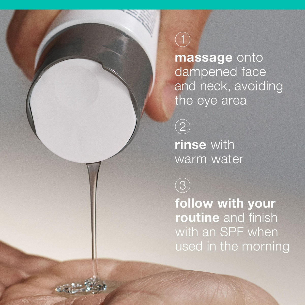 Dermalogica tea tree and balm mint extracts display indicating calming and soothing benefits