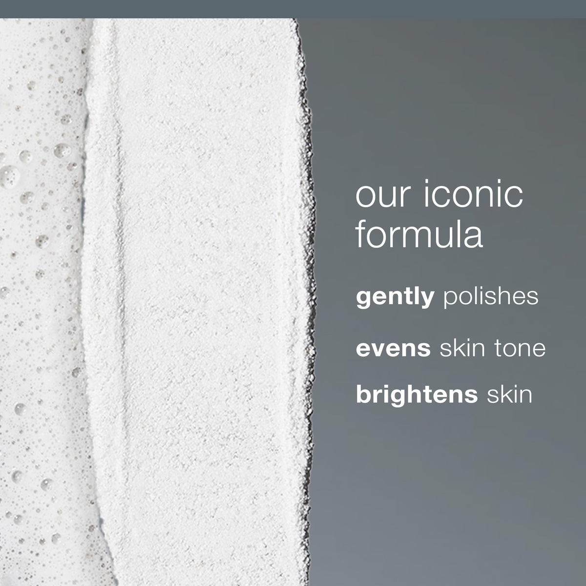 Dermalogica activated paste in hand demonstrating creamy texture for gentle polishing