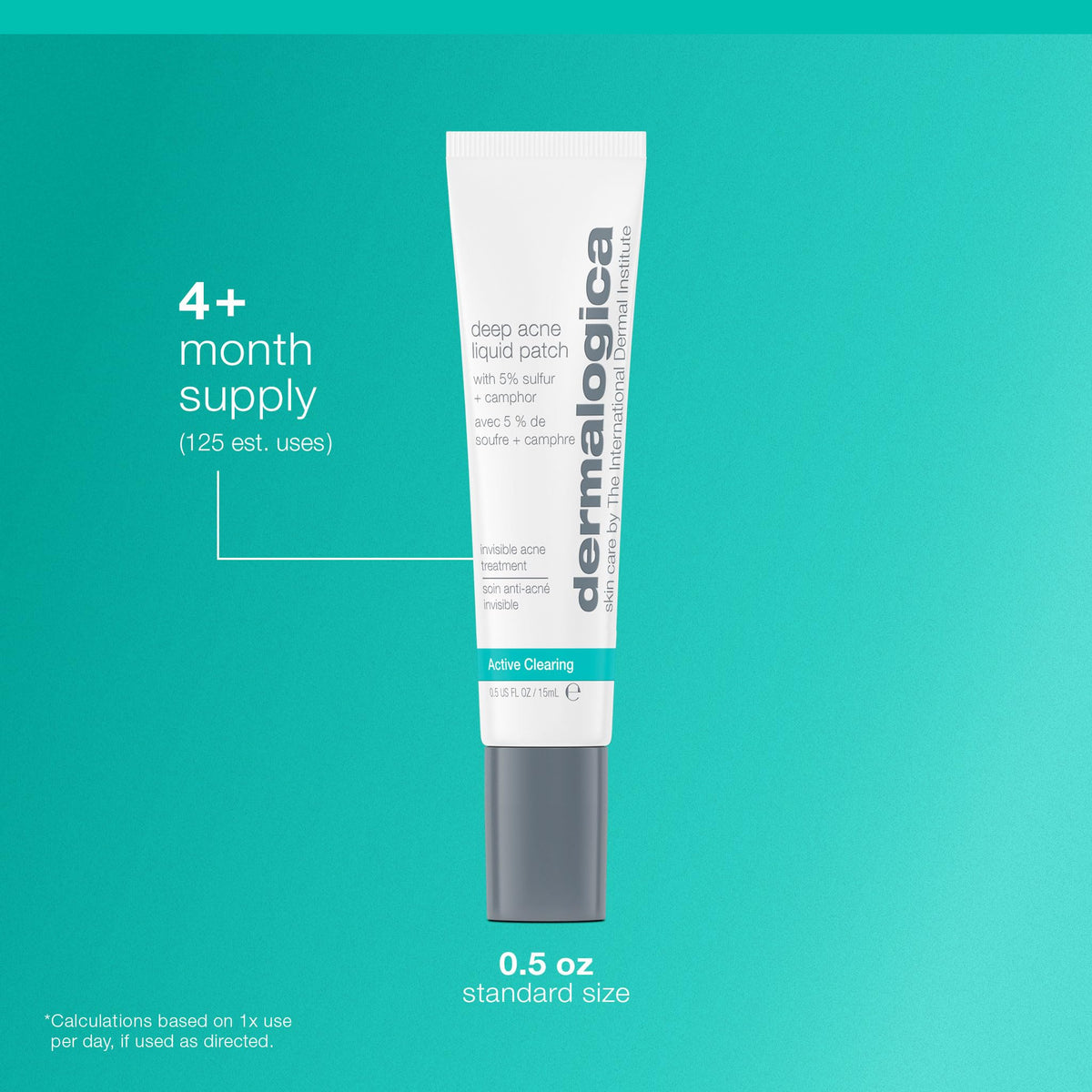 Dermalogica applying product to blemish on cheek, discreet daywear benefit