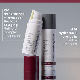 Dermalogica ingredients callout showing squalane drop, communicates hydration benefit