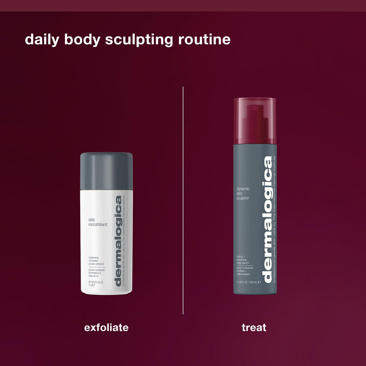 Dermalogica illustrative before and after showing visible tightening benefit