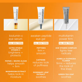 Dermalogica applying serum under eye demonstrating gentle smoothing benefit