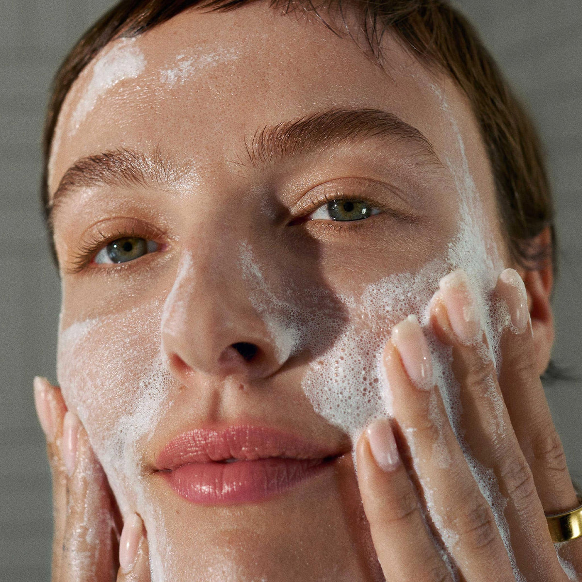 Dermalogica creamy foamy paste ready for application, smooth spread and preparation benefit