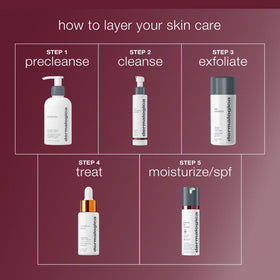 Dermalogica product label showing ingredients and usage notes