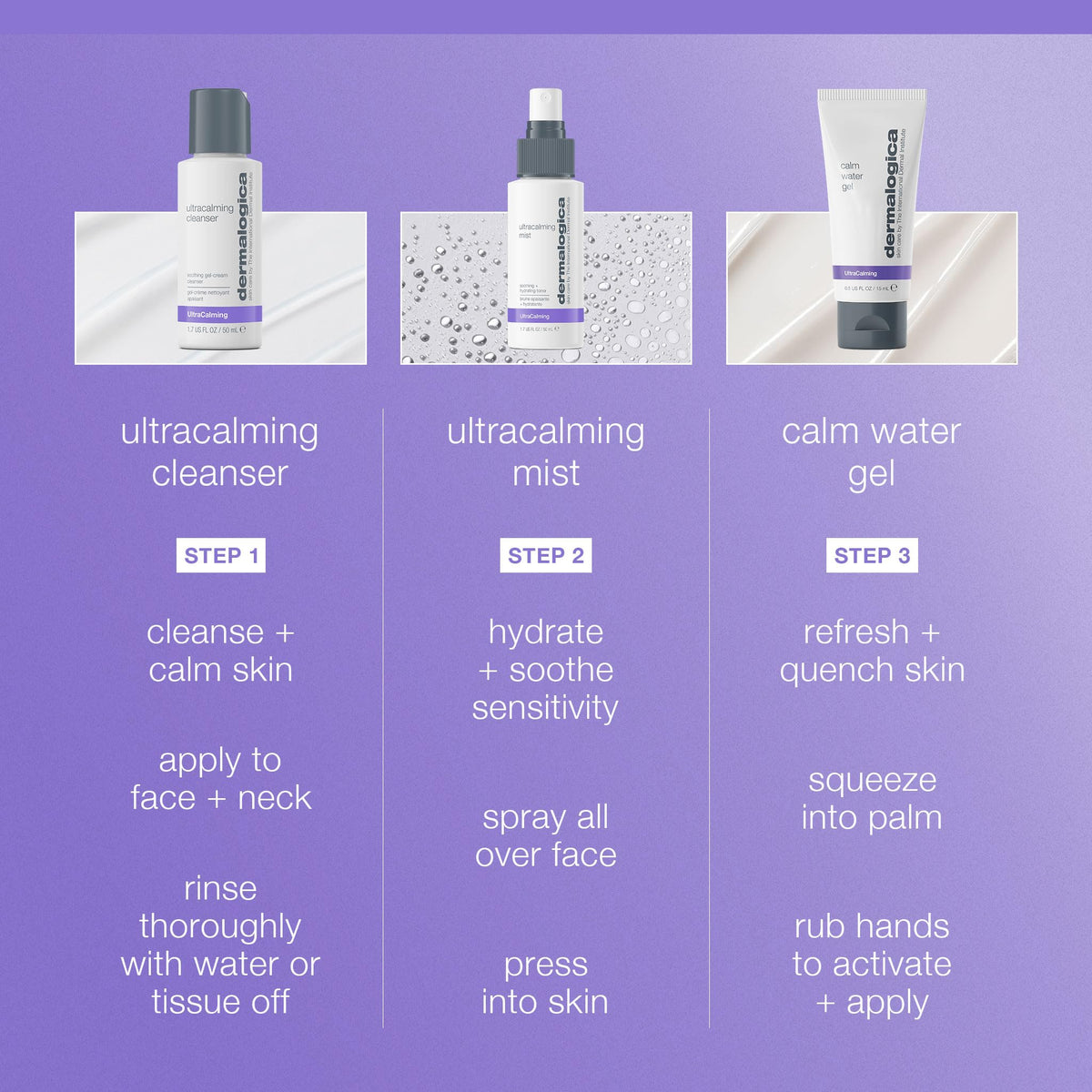 Dermalogica ingredient detail with chamomile and cucumber, calming botanical benefit