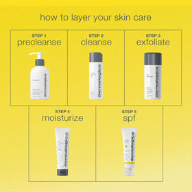 Dermalogica ingredients label close-up showing non-nano zinc and antioxidant blend