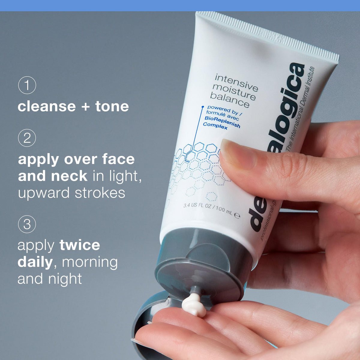 Dermalogica 1.7 oz jar held to show scale and travel-friendly size