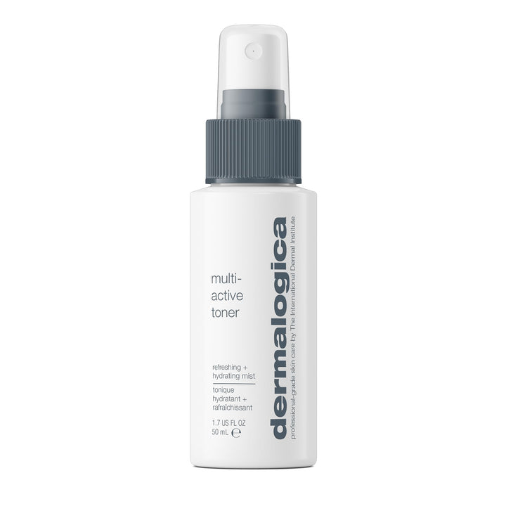 Dermalogica front packaging bottle showing compact travel-friendly benefit