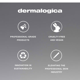 Dermalogica conceptual before and after scale image, conveys improved evenness