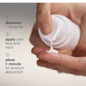 Dermalogica label and ingredients list visible, communicates formulation transparency