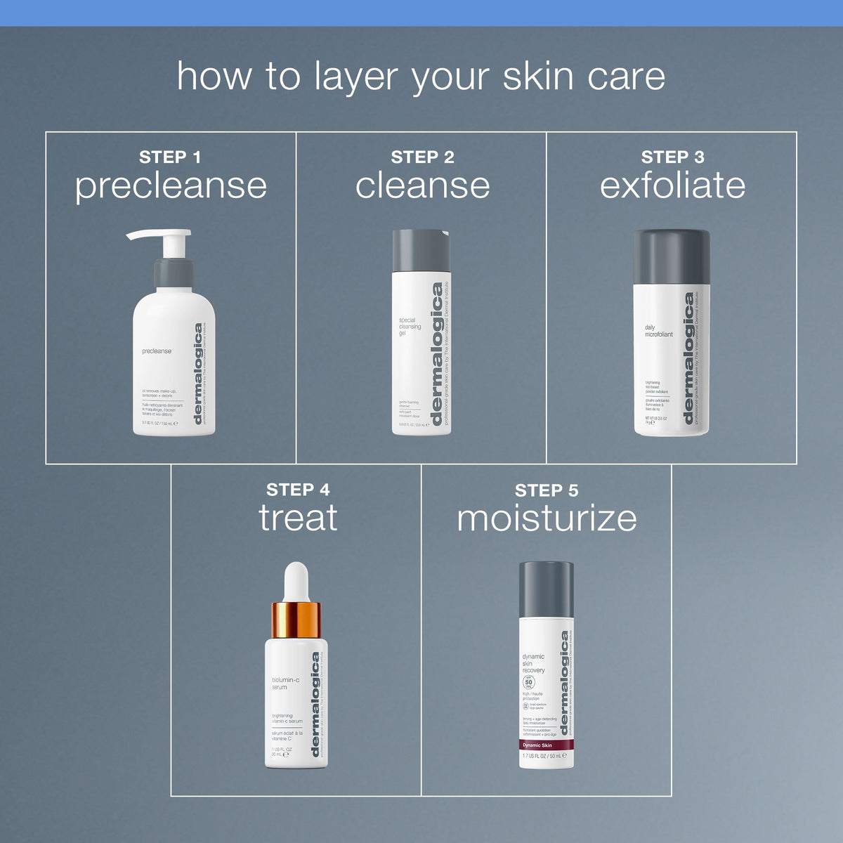 Dermalogica PreCleanse bottle label closeup showing usage instructions and product details