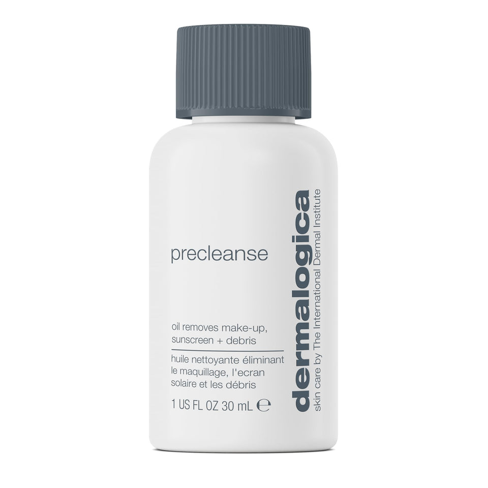 Dermalogica Precleanse front bottle showing formula and travel size benefit