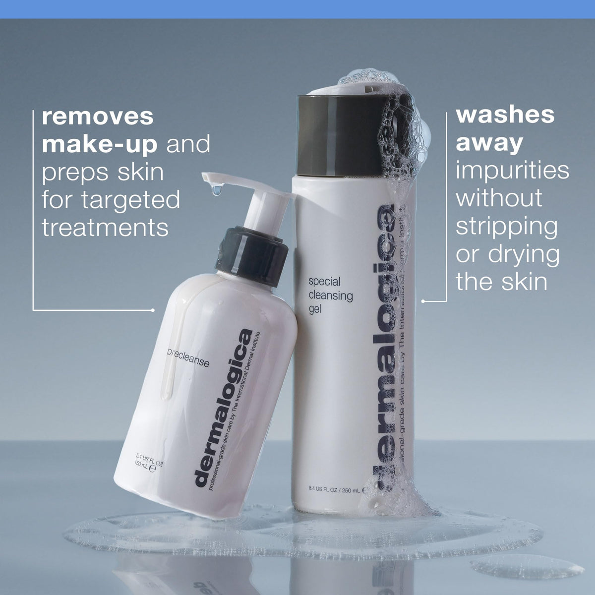 Dermalogica PreCleanse texture drop on palm highlighting lightweight oil consistency