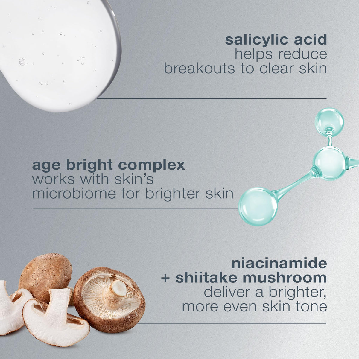 Dermalogica serum texture swatched on hand shows lightweight absorption benefit