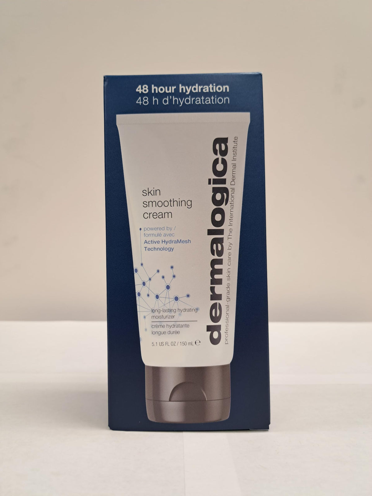 Dermalogica hand applying cream illustrating quick absorption and softness