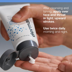 Dermalogica open jar close-up of cream texture for smooth hydration