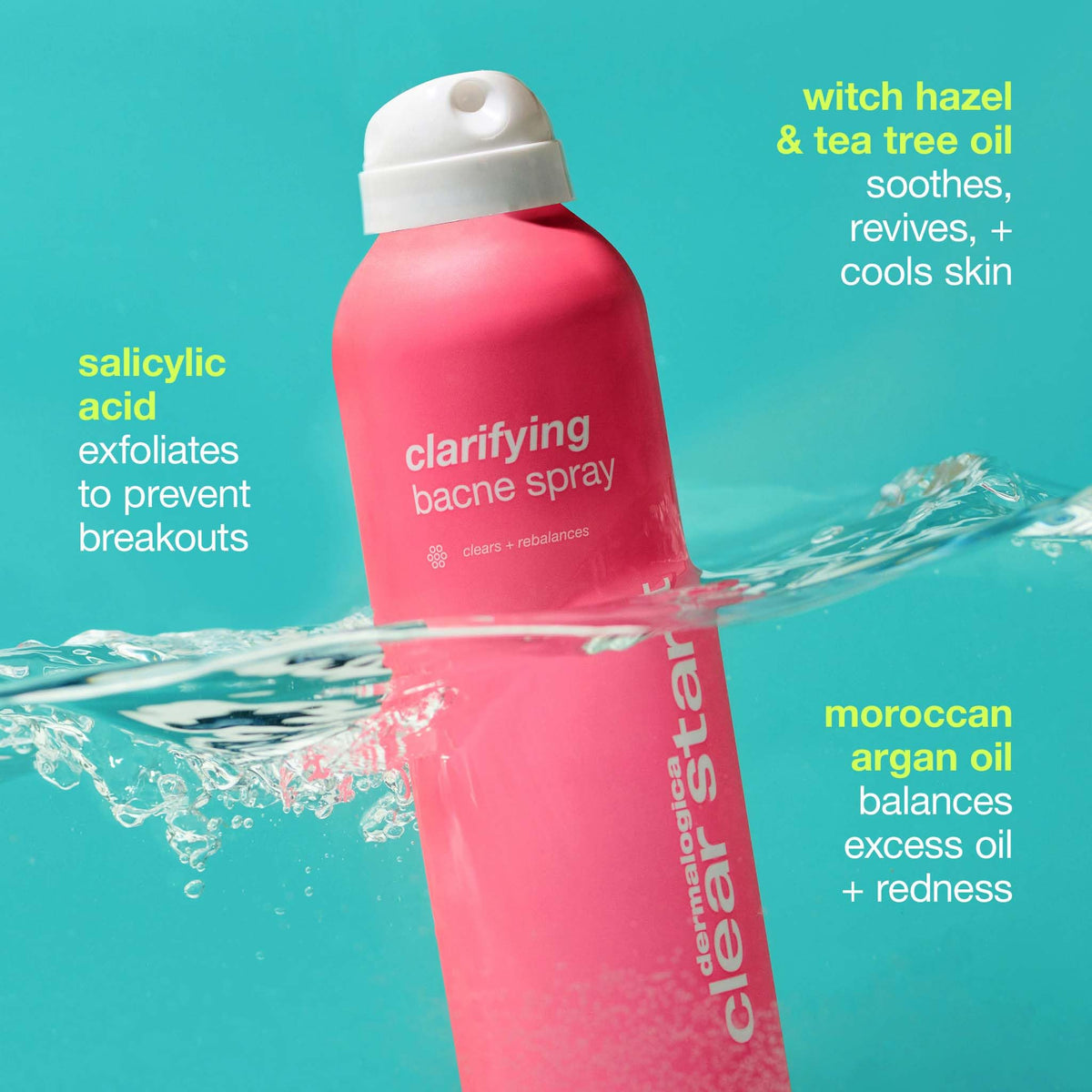 Dermalogica nozzle releasing fine mist for even body coverage
