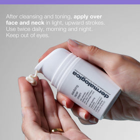 Dermalogica cream on hand demonstrating spreadability and instant soothing