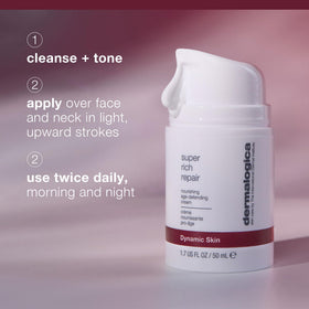 Dermalogica jar beside a coin showing 3.4 fl oz scale for size clarity