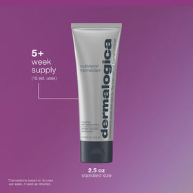 Dermalogica open tube dispensing creamy scrub showing formulation and easy use benefit
