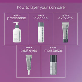Dermalogica size comparison with everyday items to show 2.5 oz portability benefit